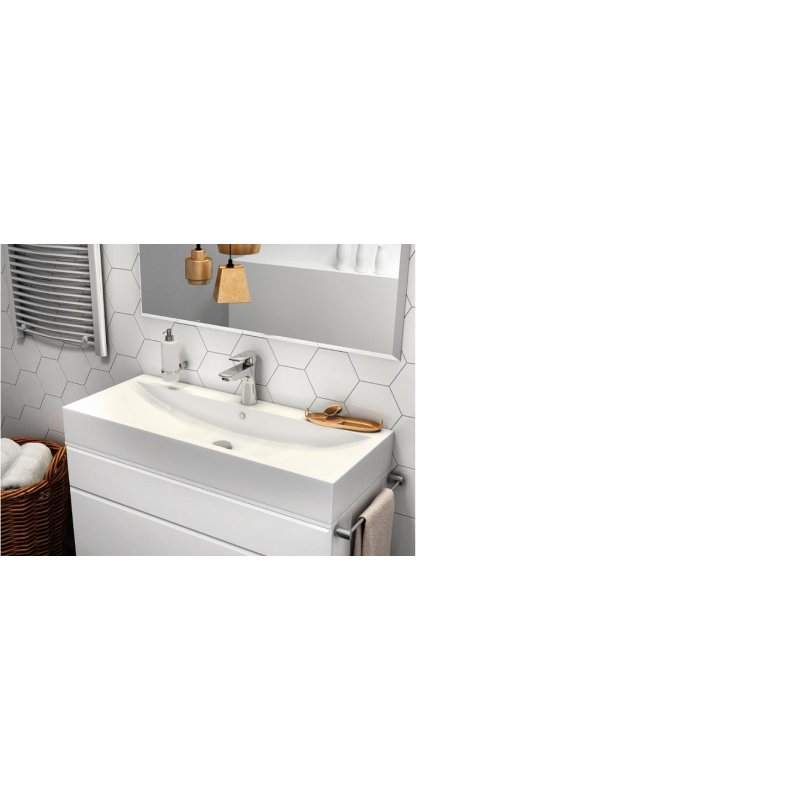 FERRO ALGEO SQUARE Bateria umywalkowa  stojąca chrom kod:BAQ2 