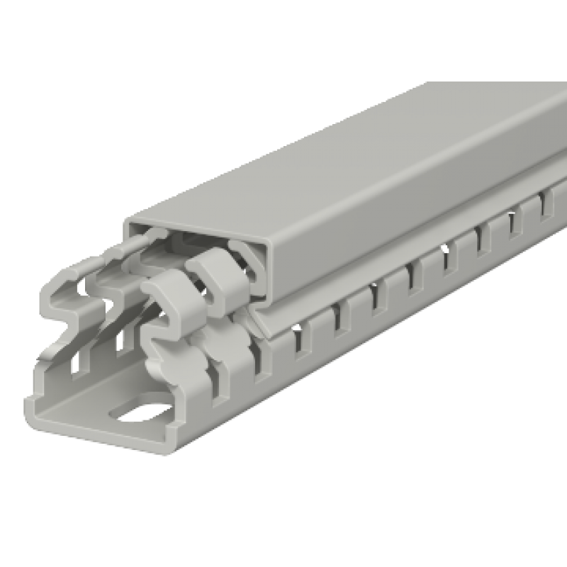 OBO BETTERMANN Kanał grzebieniowy, typ 25025, z pokrywą i perforacją dna wg normy DIN EN 50085-2-3, 2M KOD: 6178302