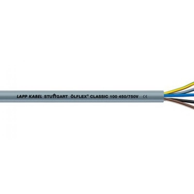 LAPP OLFLEX Przewód sterowniczy Classic 100 0,45/0,75 kV, 4G2,5, 4 żyły kolorowe, przekrój żyły 2,5mm2, długość 1m KOD 00100883