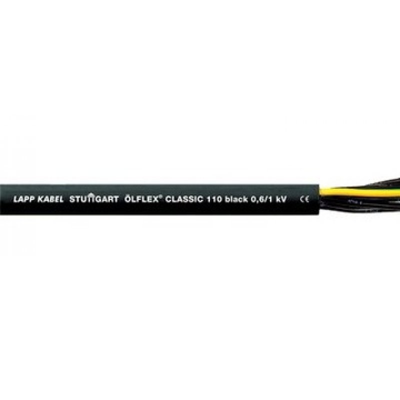 LAPP OLFLEX Przewód sterowniczy Classic 110 Black 0,6/1 kV, 4G1,5, 4 żyły, przekrój żyły 1,5mm2, długość 1m KOD 1120309