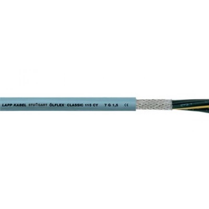 LAPP OLFLEX Przewód sterowniczy Classic 115 CY 0,3/0,5 kV, 4G1,5, 4 żyły, przekrój żyły 1,5mm2, ekranowany, długość 1m KOD 1136304