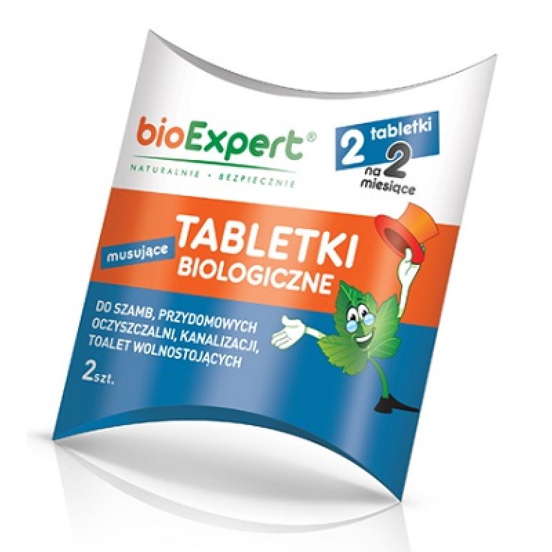 BIOEXPERT BIO Tabletki biologiczne do szamb i oczyszczalni, 2 szt. Kod: D3-001-0002-01-PL