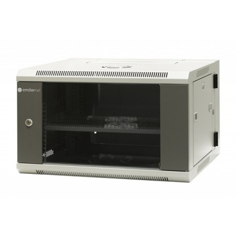EMITER EmiterNet Szafka wisząca 19” niedzielona, 9U, 600X450X500mm Kod: EM/AP6409