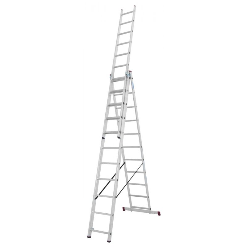Krause Corda Drabina wielofunkcyjna, 3x11 szczebli, wysokość robocza 7,25m KOD: 030429