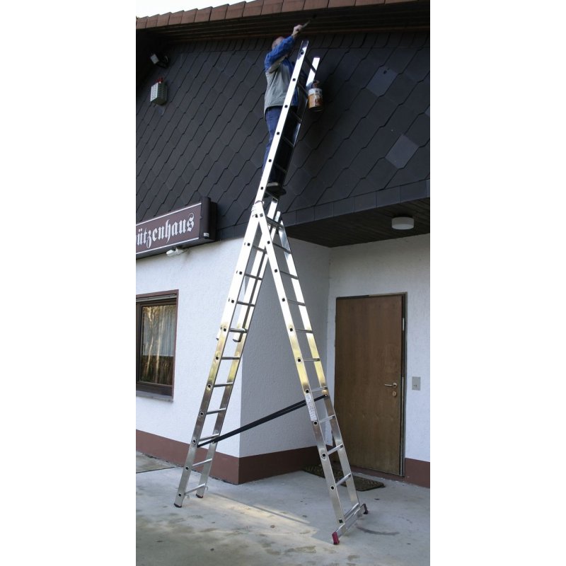 Krause Corda Drabina wielofunkcyjna, 3x11 szczebli, wysokość robocza 7,25m KOD: 030429 