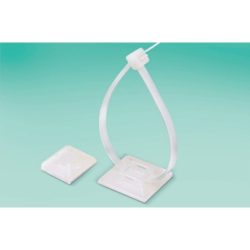 ONNLINE Uchwyt samoprzylepny HW-4AC, 28x28mm, opakowanie 100 sztuk KOD HW-4AC