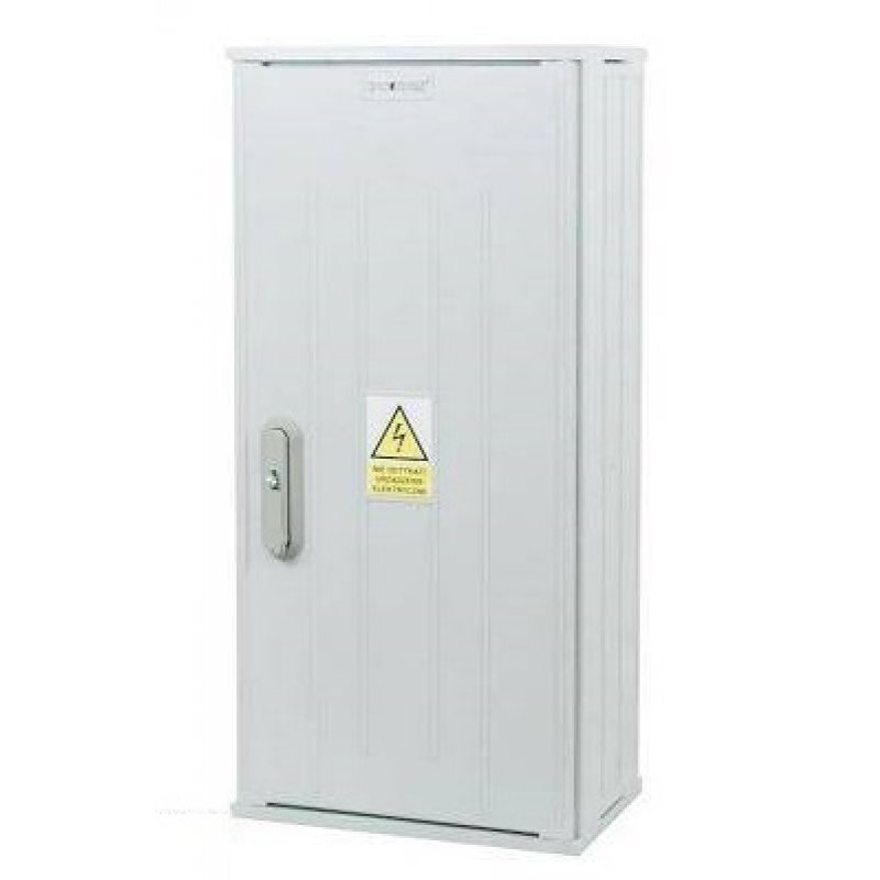 INCOBEX Obudowa termoutwardzalna STN 840x400x250mm, daszek prosty, brak wkładki do zamka Kod: IOBK-31310-00-002