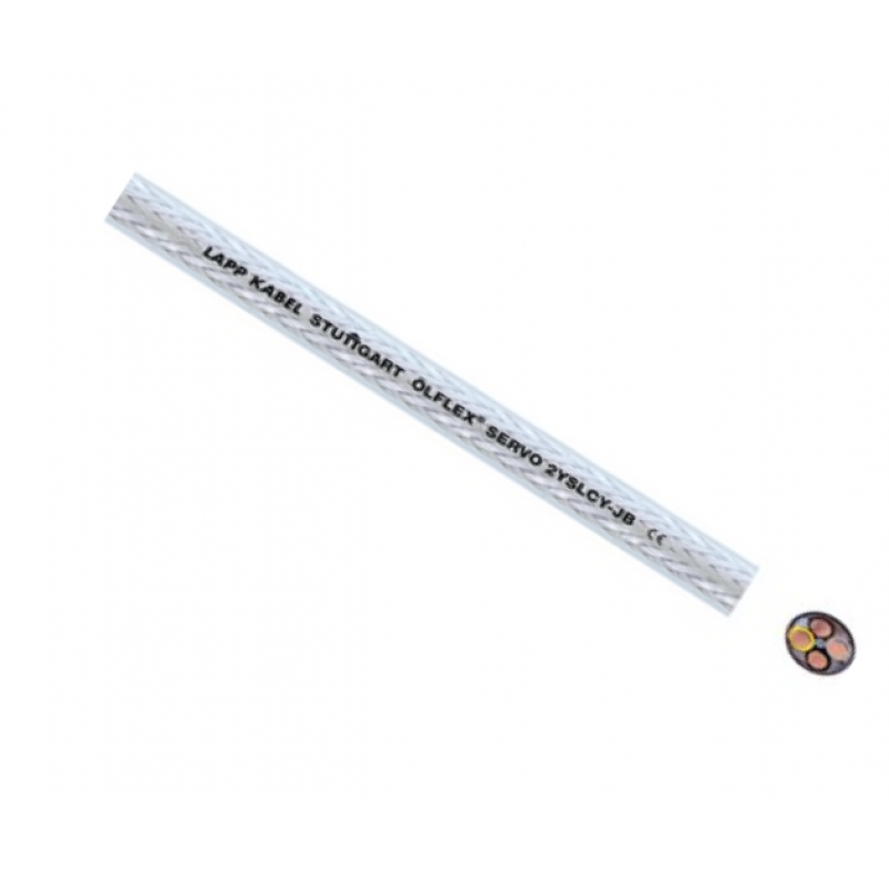 LAPP Kabel silnikowy ÖLFLEX SERVO 2YSLCY-JB, pod EMC, niska pojemność, podwójnie ekranowany, 4 żyłowy, przekrój znamionowy żyły 1,5mm2, 2XSLCY-JB KOD: 0036425