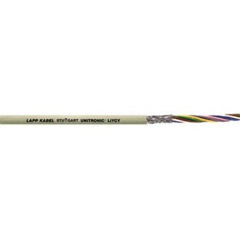 LAPP UNITRONIC Przewód do transmisji danych LiYCY, 8X0,5, 8 żył, przekrój żyły 0,5mm2, ekranowany, długość 1m KOD 0034608