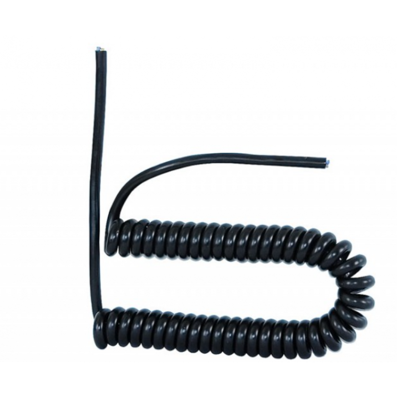 F-ELEKTRO Sznur spiralny 05VVH8-F, 3x1,5 mm2, 5mb, kolor czarny KOD: F5.0043