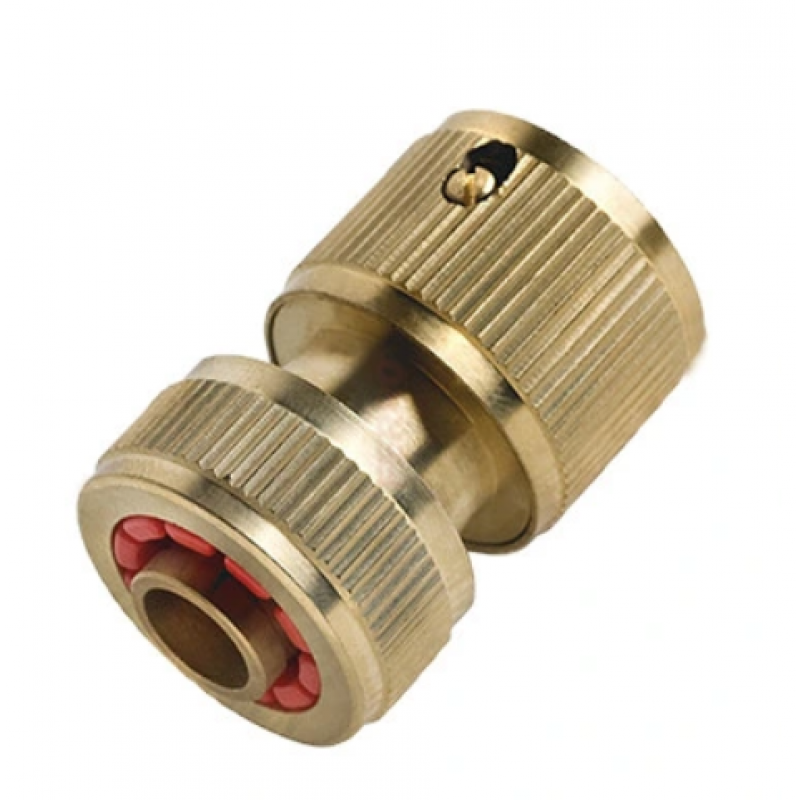 FERRO Szybkozłącze mosiężne z zaworem stopowym 3/4 cala KOD: DY8030C