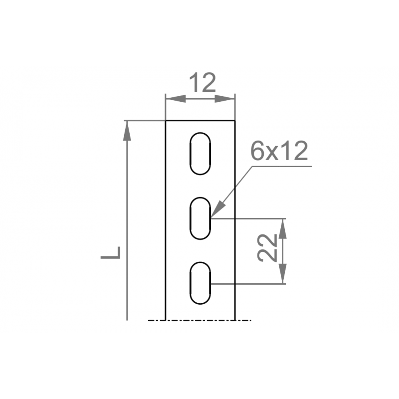 BAKS PLD12/2 Płaskownik, grubość blachy 1.2 mm, 2 m, KOD: 640120 