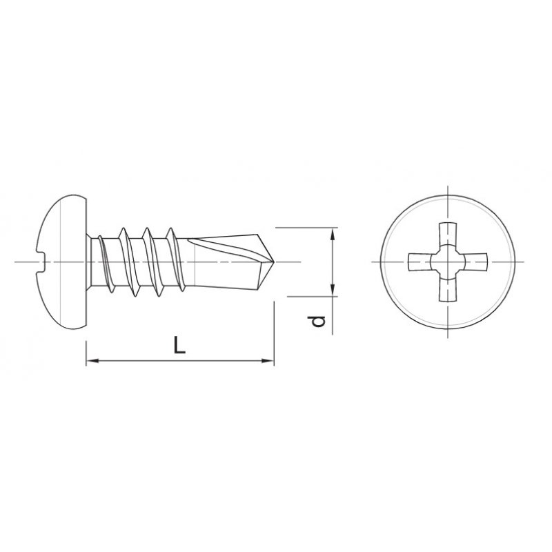 KOELNER WS Wkręt samowiercący do łączenia profili stalowych, 3.5 x 45 mm, 500 sztuk / opakowanie, KOD: WS-3545 