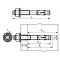 Walraven WTB7 Kotwa bolcowa, do betonu niespękanego M12x180/85 Kod 609837123 