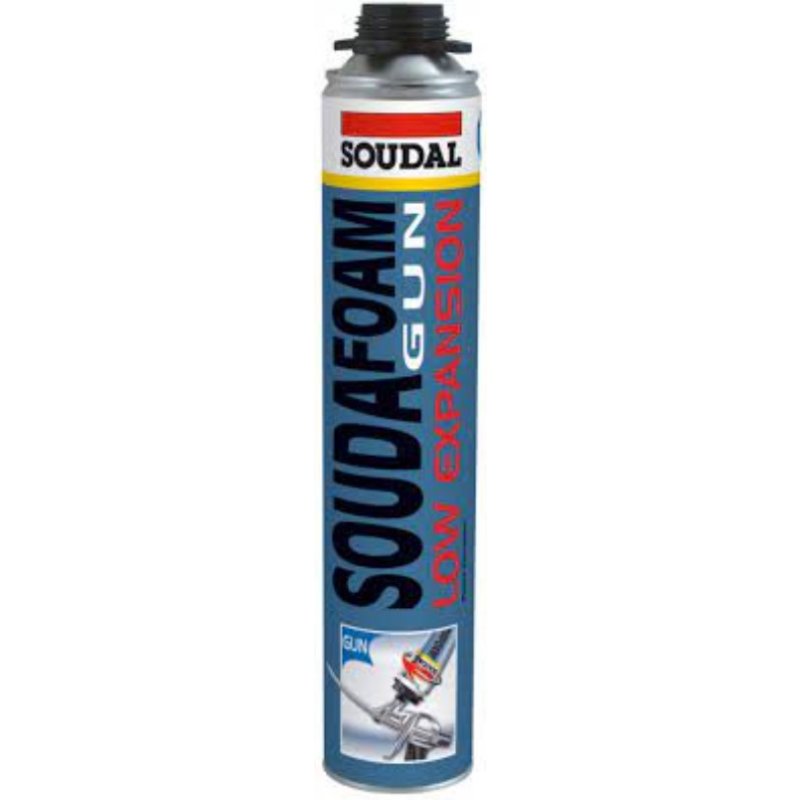 Soudal Soudafoam low expansion Pianka pistoletowa, niskoprężna montażowo-uszczelniająca, 750ml Kod 105157