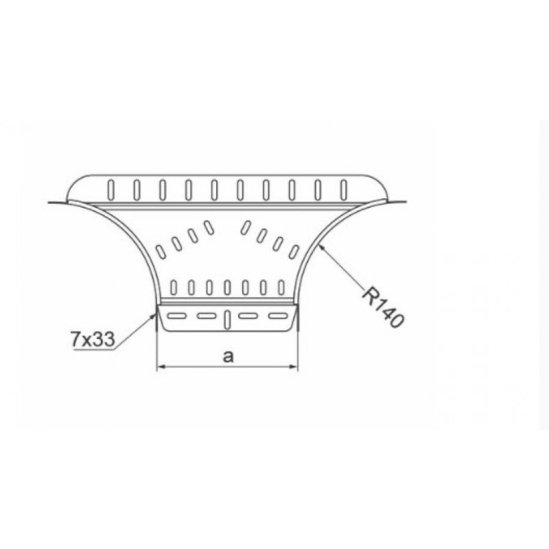 Baks TKDJ100H42 Trójnik dostawny, grubość blachy 1,0mm Kod 149810 