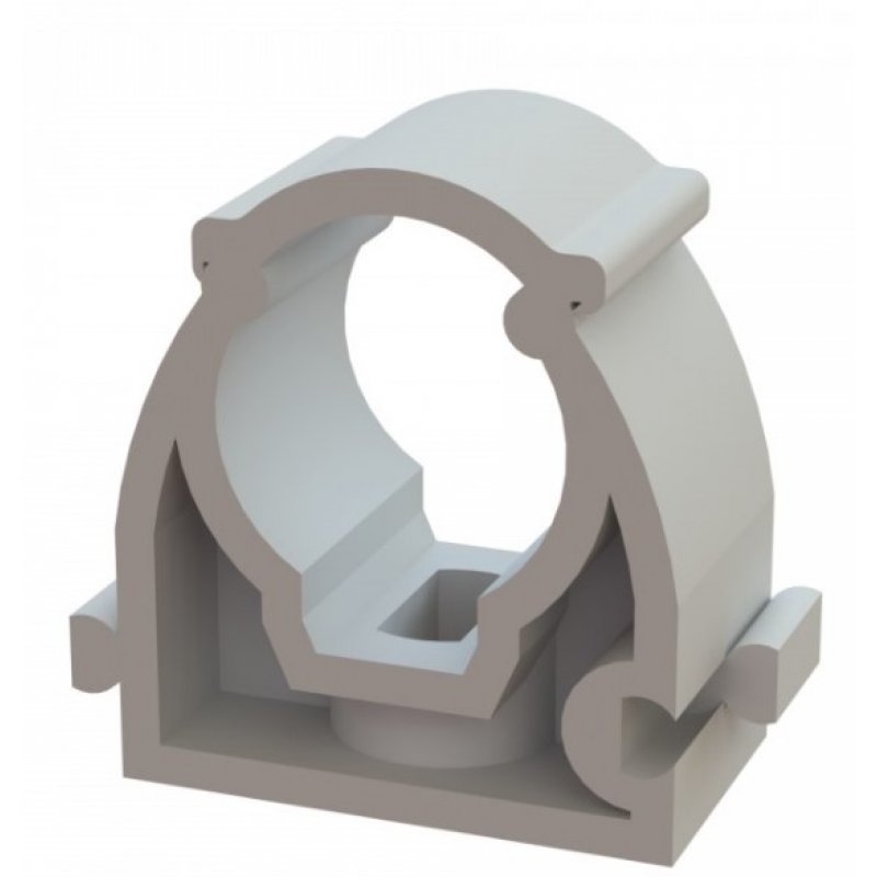 Onnline UZE-47 Uchwyt zamykany, biały (opak.10szt) Kod ONNLINE UZE-47B/K10