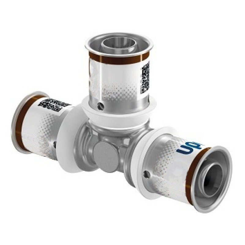 UPONOR S-Press PLUS Trójnik mosiężny, 20x20x20mm Kod: 1070561