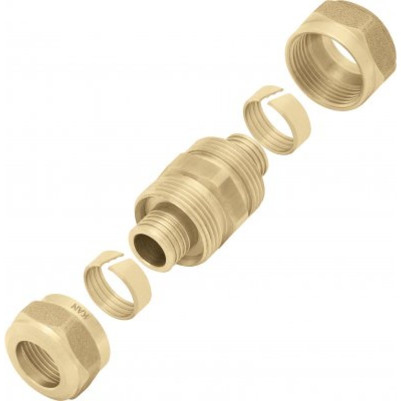 KAN-therm łącznik mosiężny skręcany, 18x2 kod: 1110042008