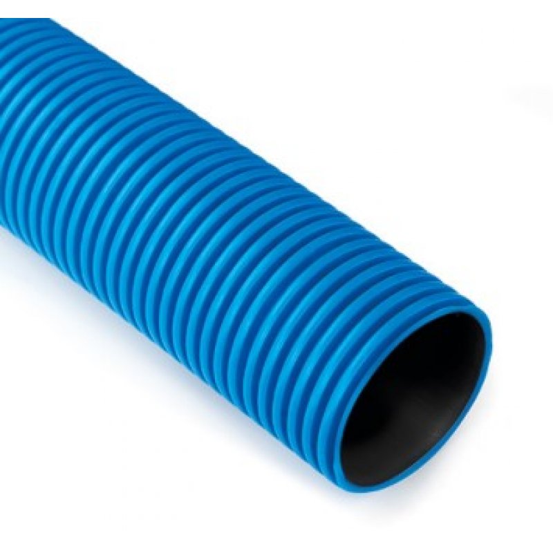 Q-SYSTEMS Rura karbowana w kręgach, średnica 110mm QRK 110/50,  FLEX niebieska, długość 50m Kod: 021100105001