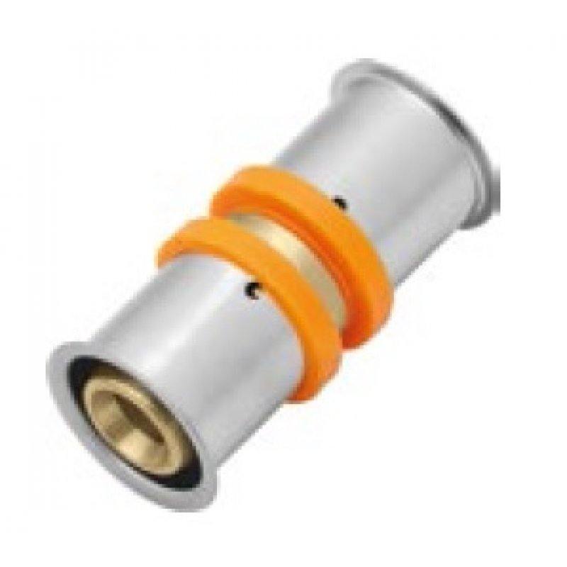 KAN-therm Łącznik PRESS 25x2,5/25x2,5 z pierścieniem zaprasowywanym kod K-040220