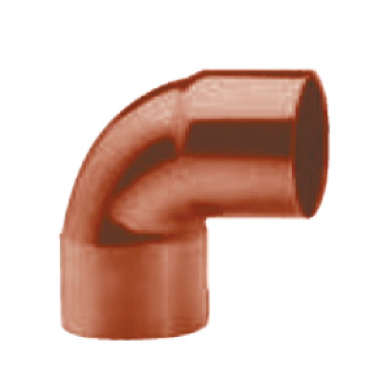 Conex seria 5000, Kolano 90 stopni, dwukielichowe, miedziane, 5090, 76mm, LWxLW Kod: 5090 076000000