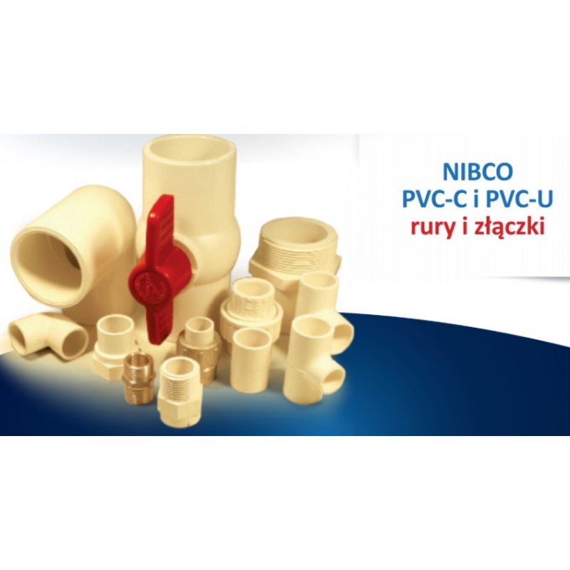 Nibco PVC-C Trójnik równoprzelotowy KW/KW/KW 1 1/2 Kod 4711-015 