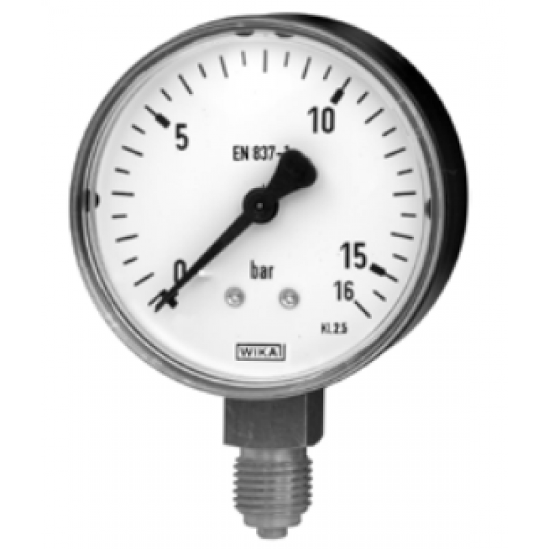 Wika Manometr 111.10.100 M20x1,5, 0-6 bar, rurka Bourdona, stal, kod: 7392022