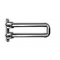 KAN-therm kolano mosiężne Push/Push Platinum, z rurą miedzianą fi15, ze wspornikiem zespolone, niklowany, 18×2,5 L = 200 mm kod: 1109068031