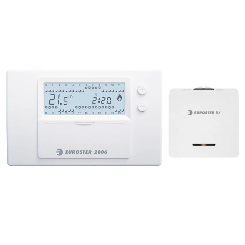 Euroster 2006 TXRX bezprzewodowy Sterownik temperatury do wszelkich urządzeń grzewczych i klimatyzacyjnych kod E2006TXRX