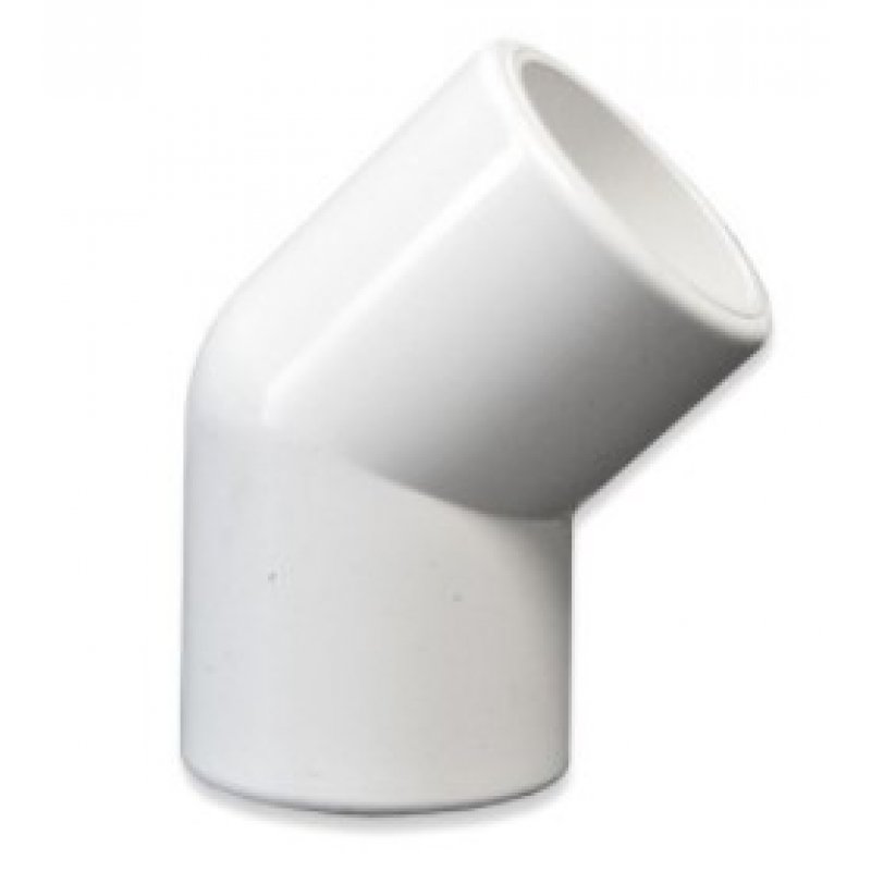 Nibco PVC-U Kolanko 45st KW/KW, 1 1/2 Kod 417-015