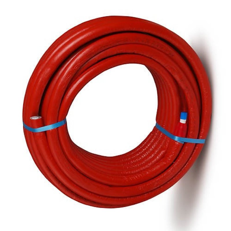 KAN-therm rura wielowarstwowa fi 32x3 PE-RT/Al/PE-RT 50 mb w izolacji termicznej 6 mm CZERWONEJ kod 1029196114