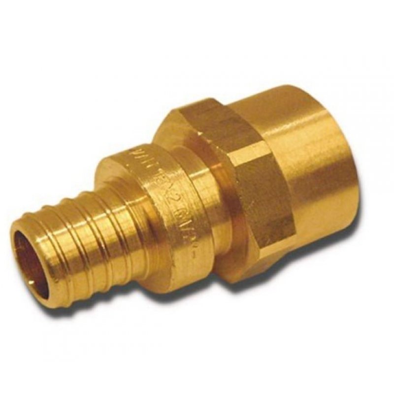 KAN-therm Push, złączka mosiężna Push/Push Platinum, z kołnierzem, z gw. wewn., 18x2,5 G1/2 cala kod: 1109044010