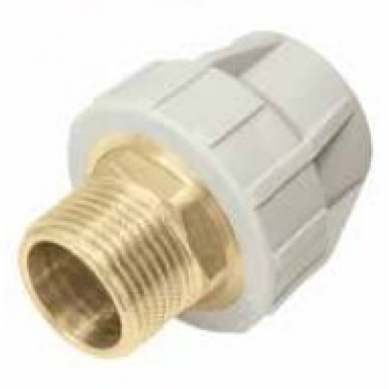 KAN-therm PP, Mufa, złączka z gwintem zewn., fi 40 R1 1/4 cala, Kod: 1209051010 