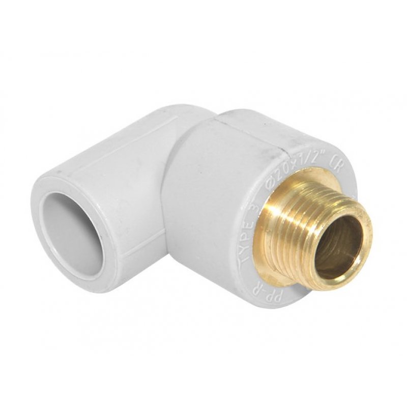 Onnline Kolano PP 90st 25 mm z gwintem zewnętrznym 3/4", kod: 605-25/34-V_ON