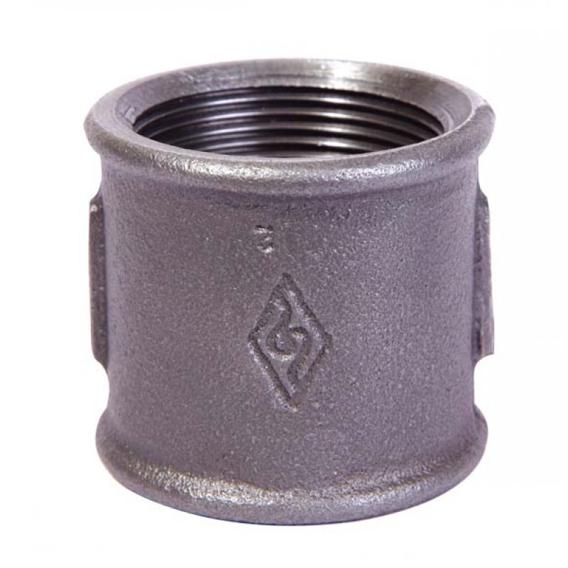 Opal Mufa żeliwna z gwintem 6/4", czarna, kod: 0727008