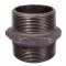 Opal Nypel żeliwny z gwintem 2 1/2", czarny, kod: B280 65