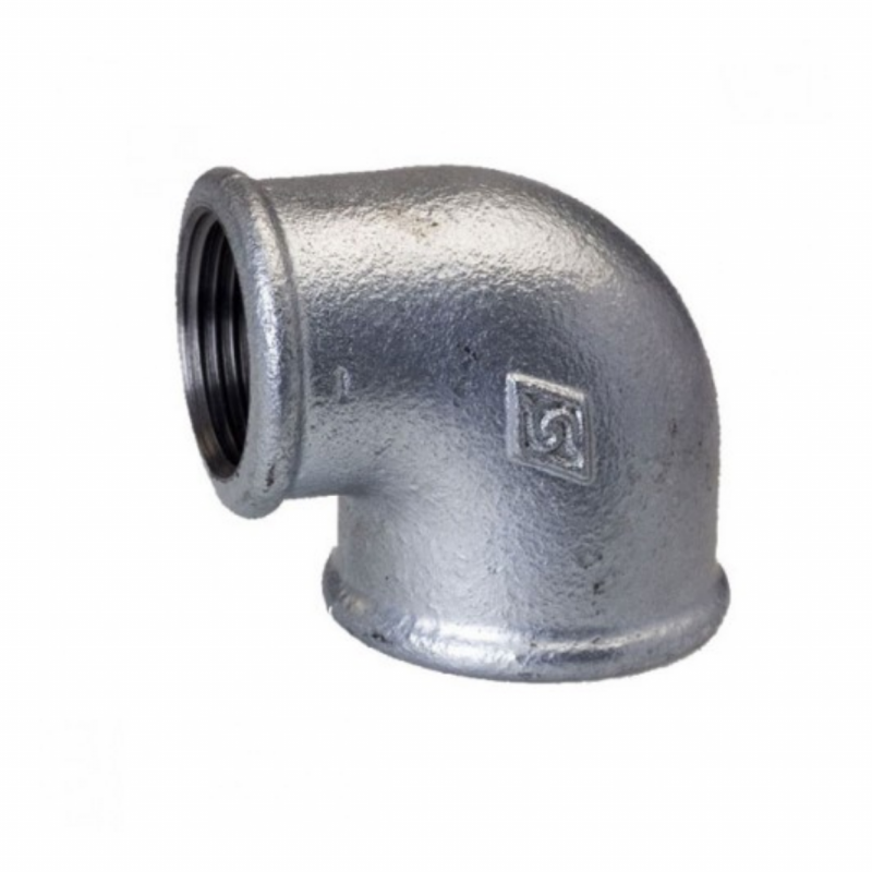 Opal Kolano żeliwne redukcyjne z gwintem 1" x 1/2", ocynkowane, kod: 0809112