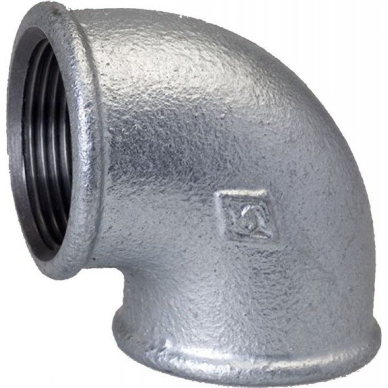 Opal Kolano żeliwne z gwintem 2 1/2", ocynkowane, kod: 0809010