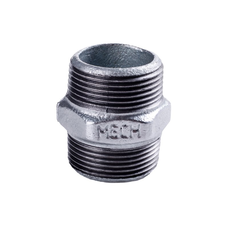 Opal Nypel żeliwny z gwintem zewnętrznym 5/4", ocynkowana, kod: 0828007
