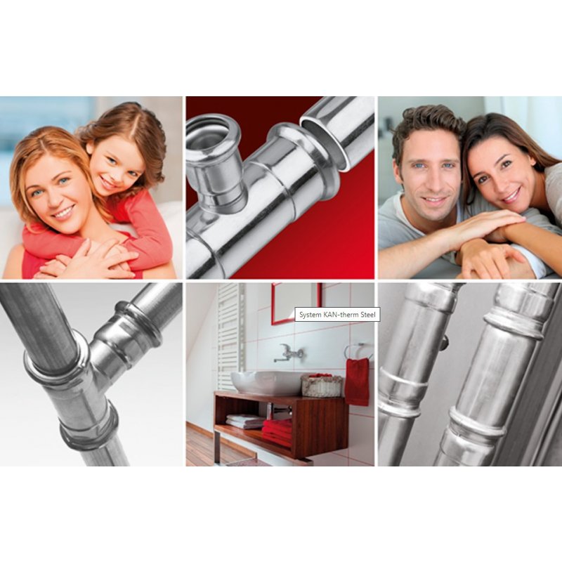 KAN Therm Steel Trójnik 66,7x66,7x66,7 Kod 1509257025 