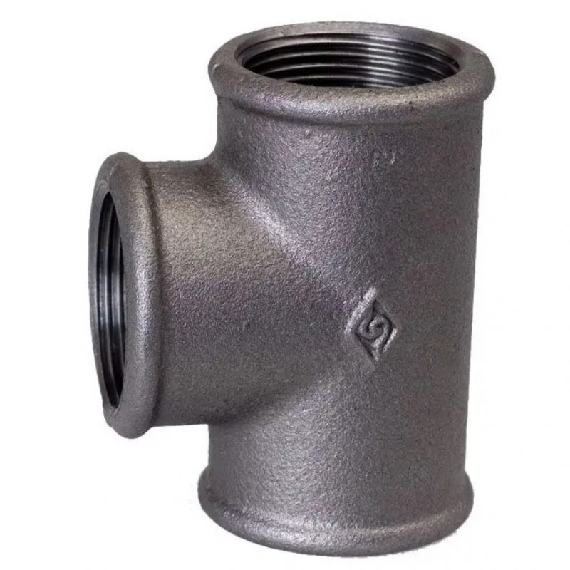 Opal Trójnik żeliwny z gwintem 3/4", czarny, kod: 0713005