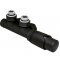 Perfexim PHA-036CS Zintegrowany zestaw termostatyczny z nastawą wstępną kątowy czarny struktura, 1/2 Kod 20-036-0000-004