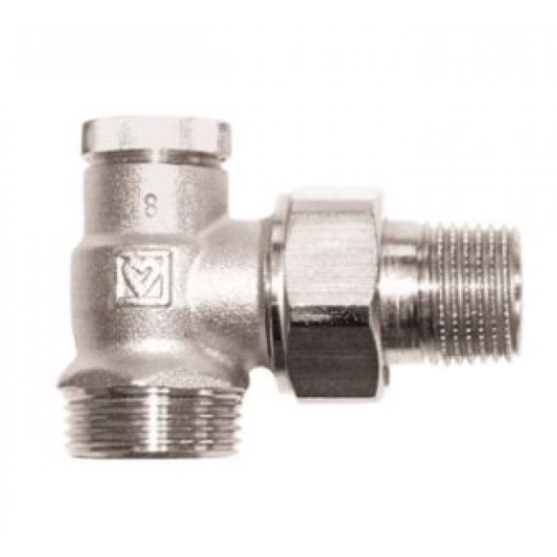 Herz RL-1 Zawór powrotny z funkcją odcięcia, figura kątowa 1/2 GZ  Kod 1374801