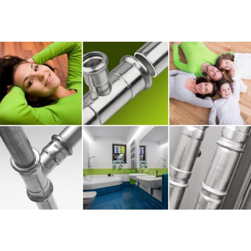 KAN Therm Inox Kolano 45st press, 76,1 mm Kod 1609068057 