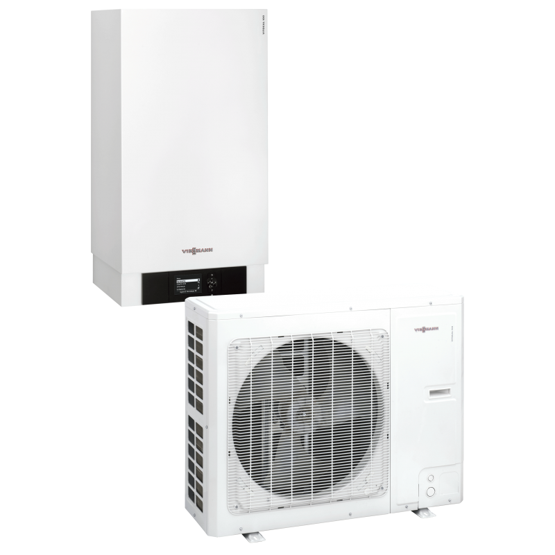 Viessmann Vitocal 100-S Pompa ciepła powietrze/woda o mocy 16,7 kW z grzałką, wersja Split, 400V, AWB-E 101.A16, kod: Z021260