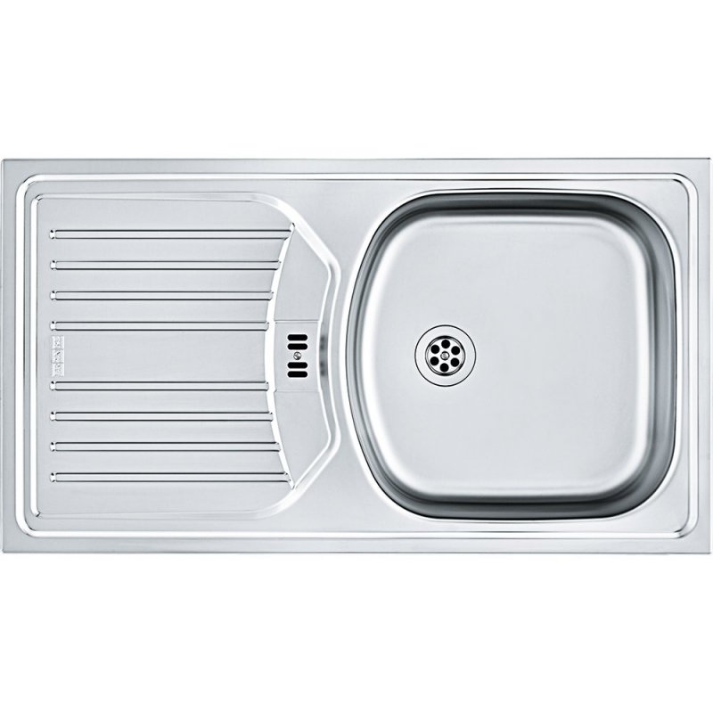Franke Eurostar ETN 614i Zlewozmywak stalowy wbudowywany, pojedynczy, 780x435mm, stal szlachetna kod 101.0368.930