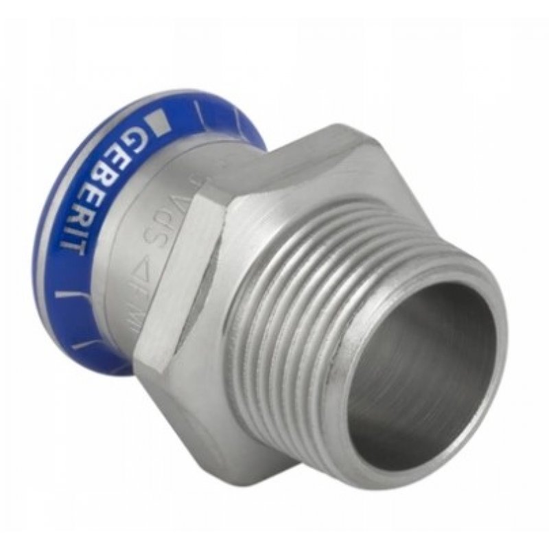 Geberit Mapress Edelstahl CrNiMo 1.4401 Złączka przejściowa GZ d22xRp1/2 Kod 31715
