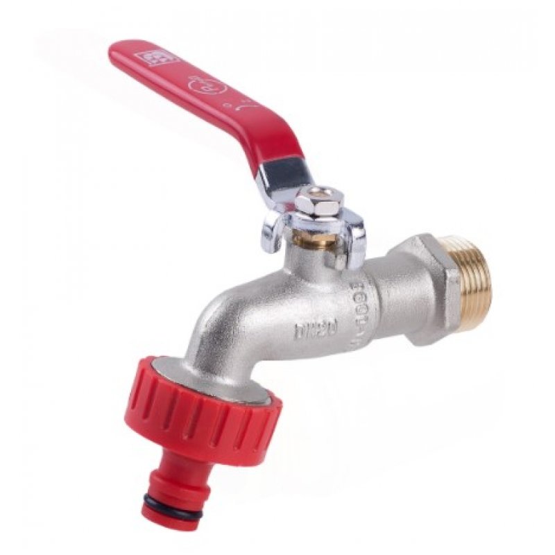 Perfexim PHA-009S Zawór kulowy czerpalny z dławikiem z szybkozłączką do węża 1/2, DN 15 Kod 01-009-0150-001