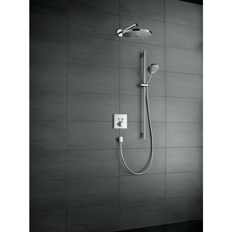 Hansgrohe ShowerSelect Bateria termostatyczna do 2 odbiorników, montaż podtynkowy, element zewnętrzny Kod 15763000 
